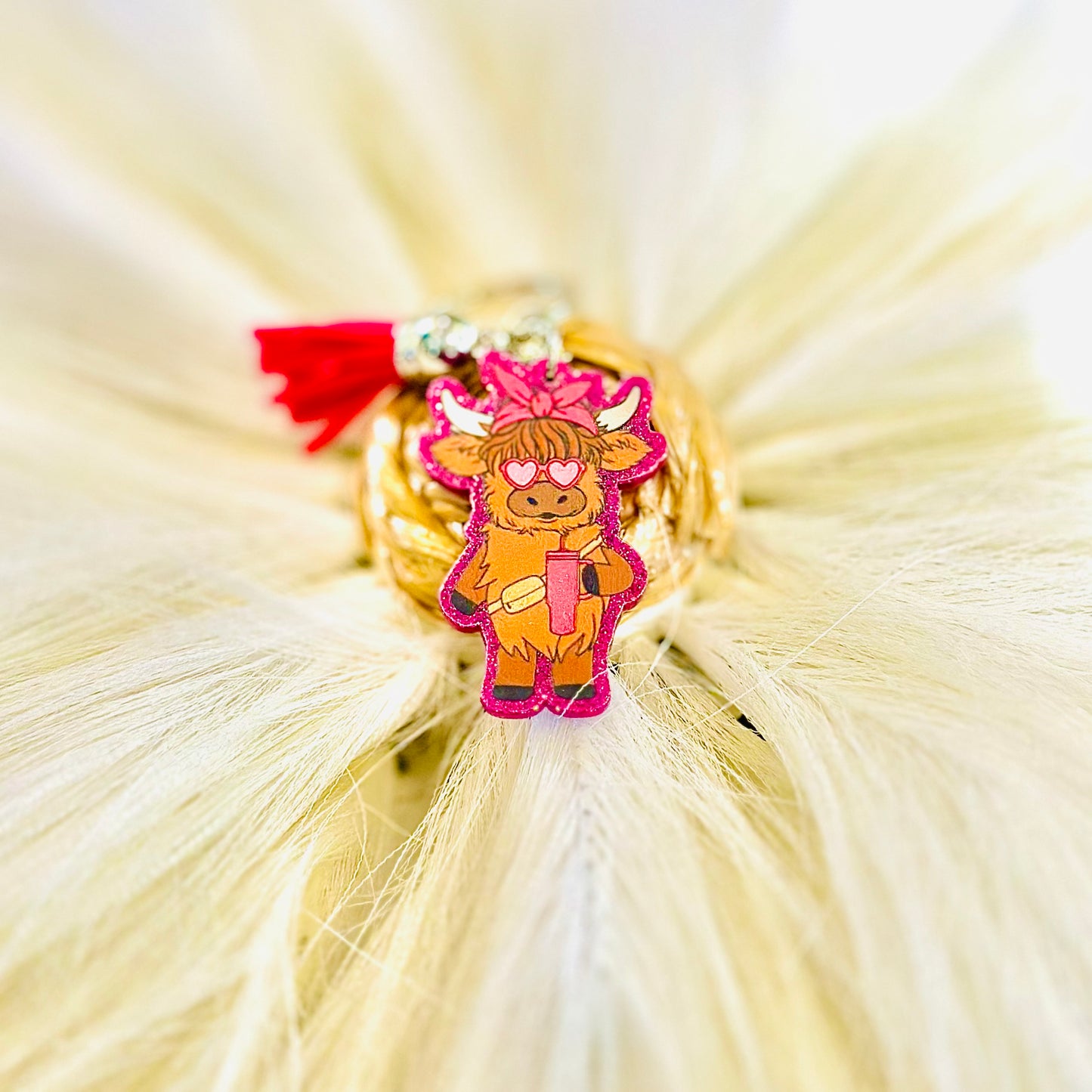 Highland Cow Keychain