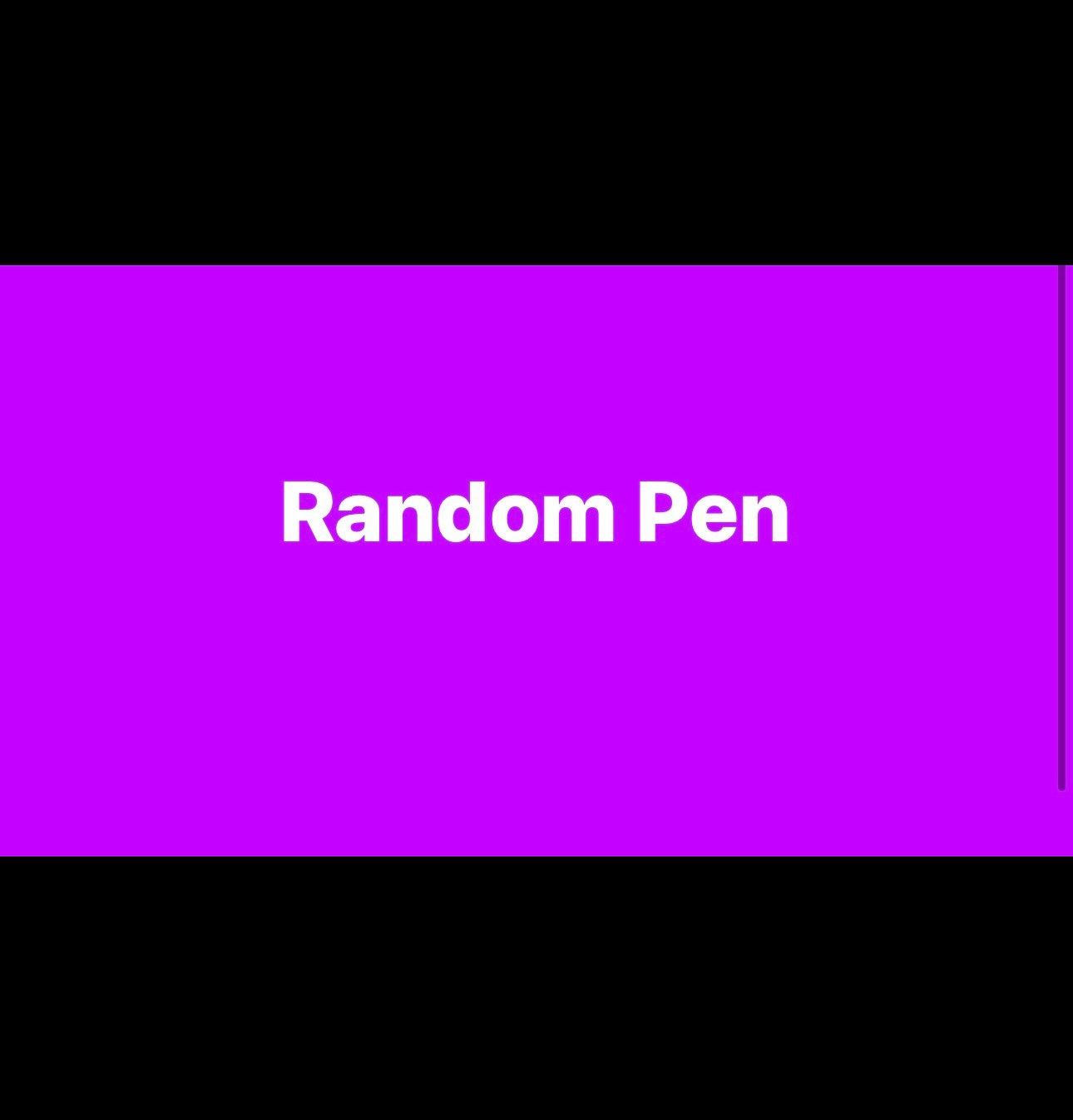 Random Pen
