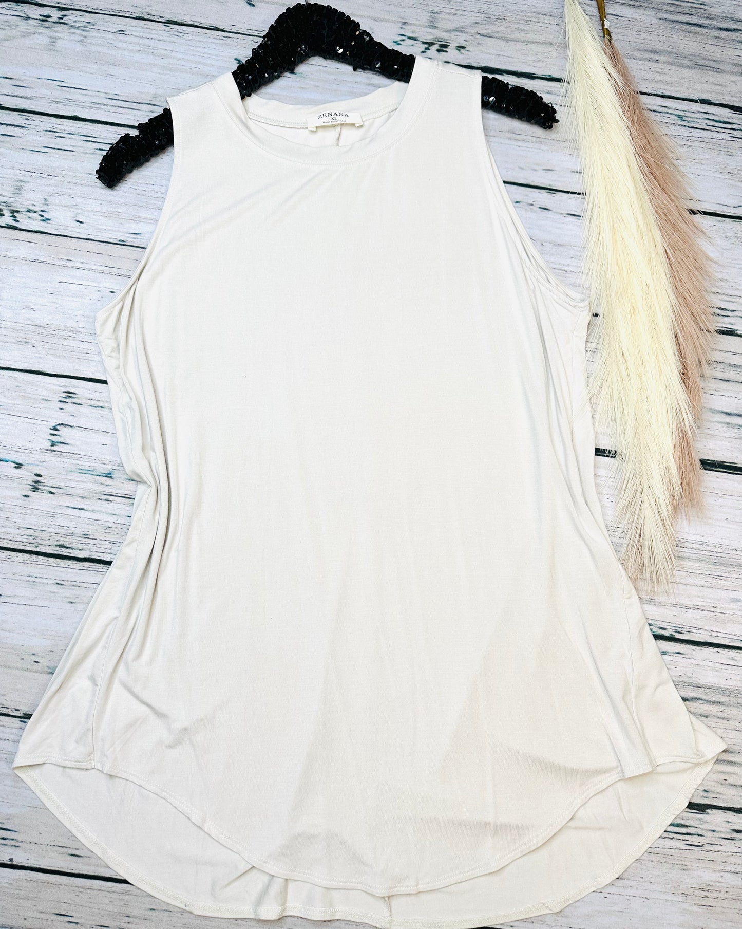#102 Zenana - Soft Flowy Tank Top