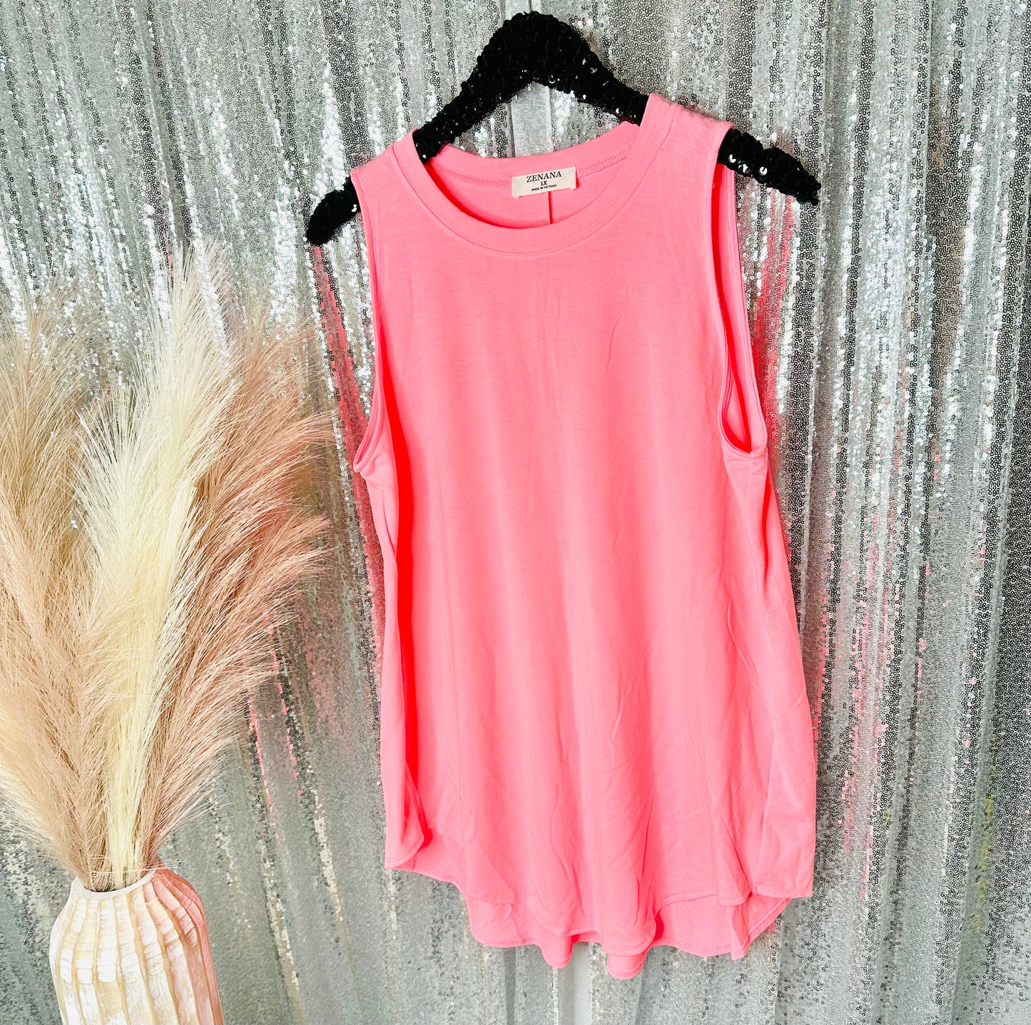 #102 Zenana - Soft Flowy Tank Top