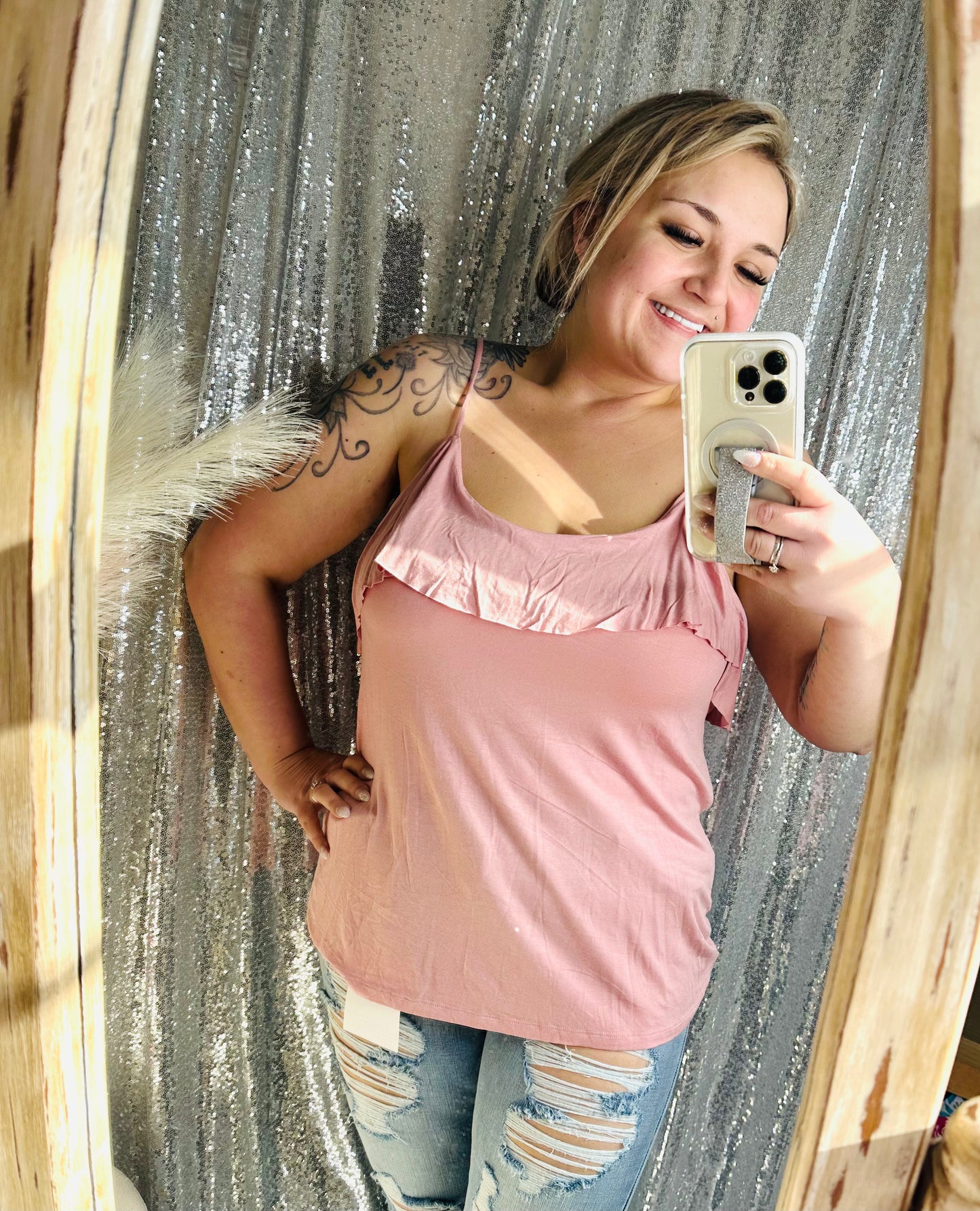 Flowy Ruffle Tank Top
