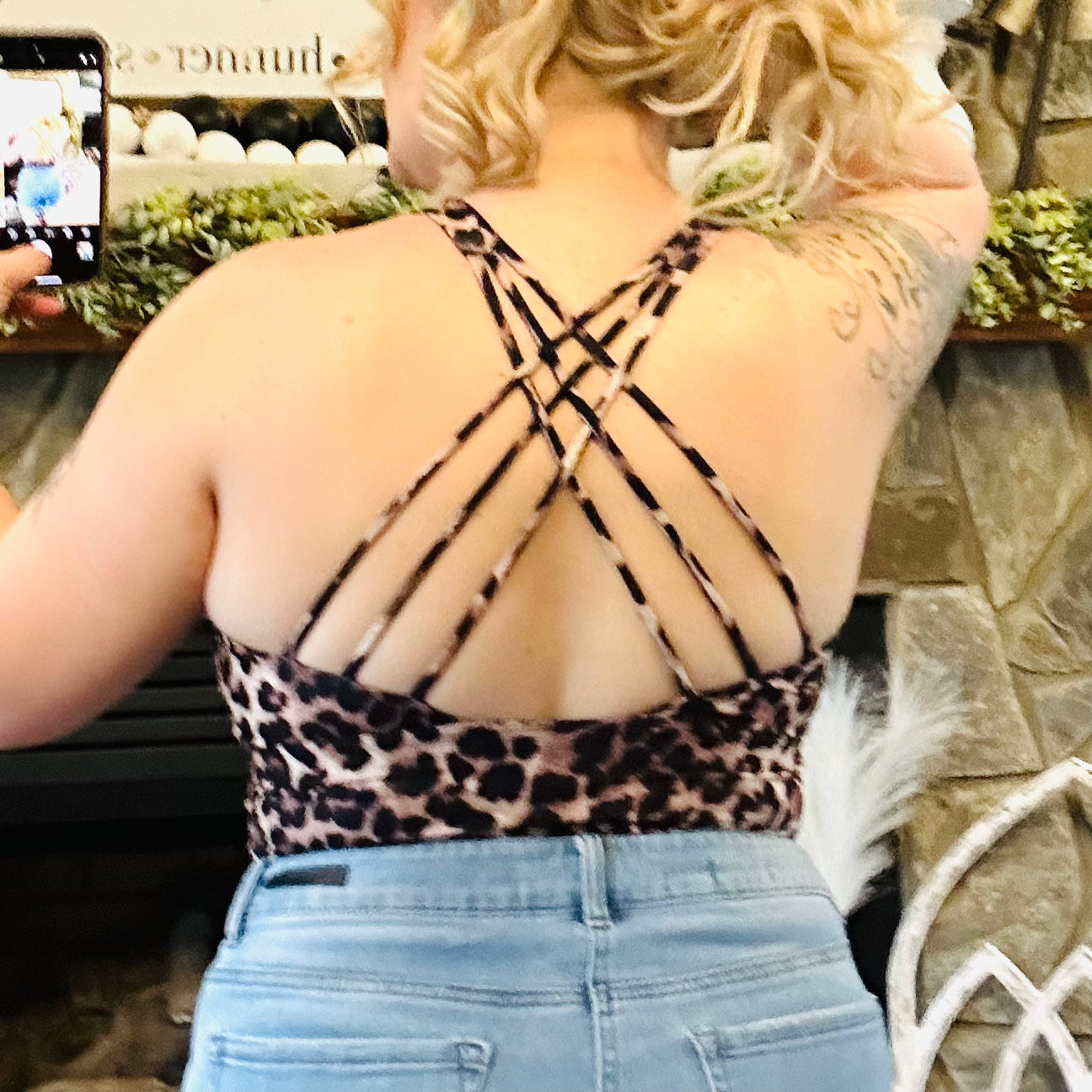 Criss Cross Back Sports Bra