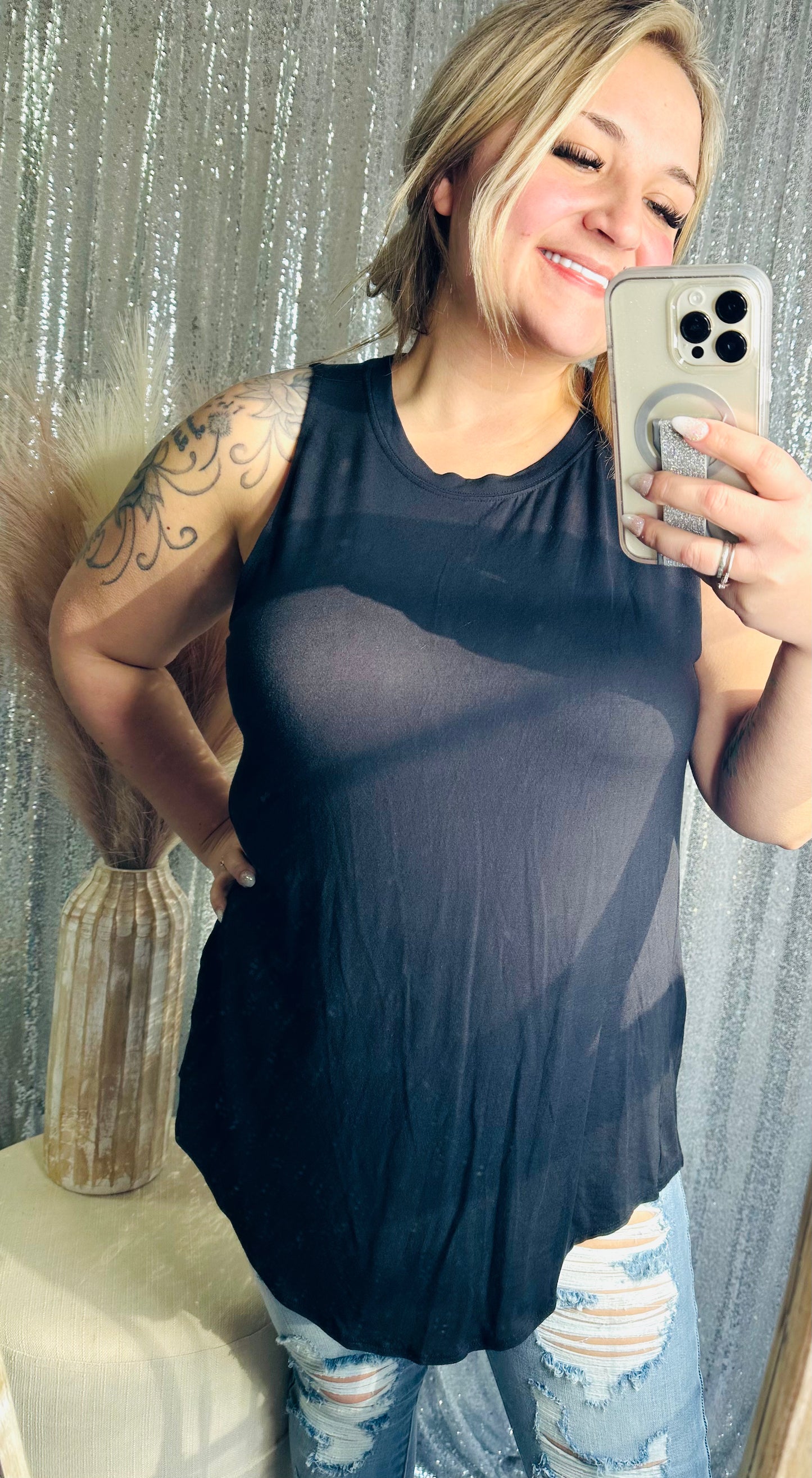 #102 Zenana - Soft Flowy Tank Top