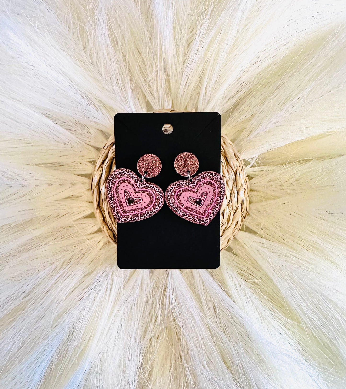 Heart Acrylic Earrings