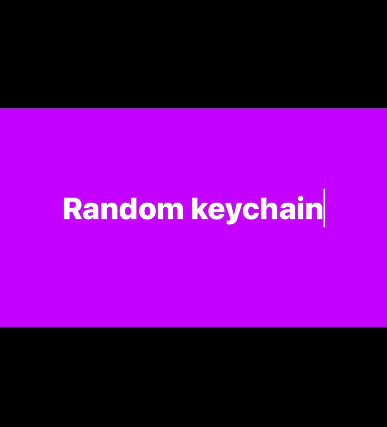 Random Keychain