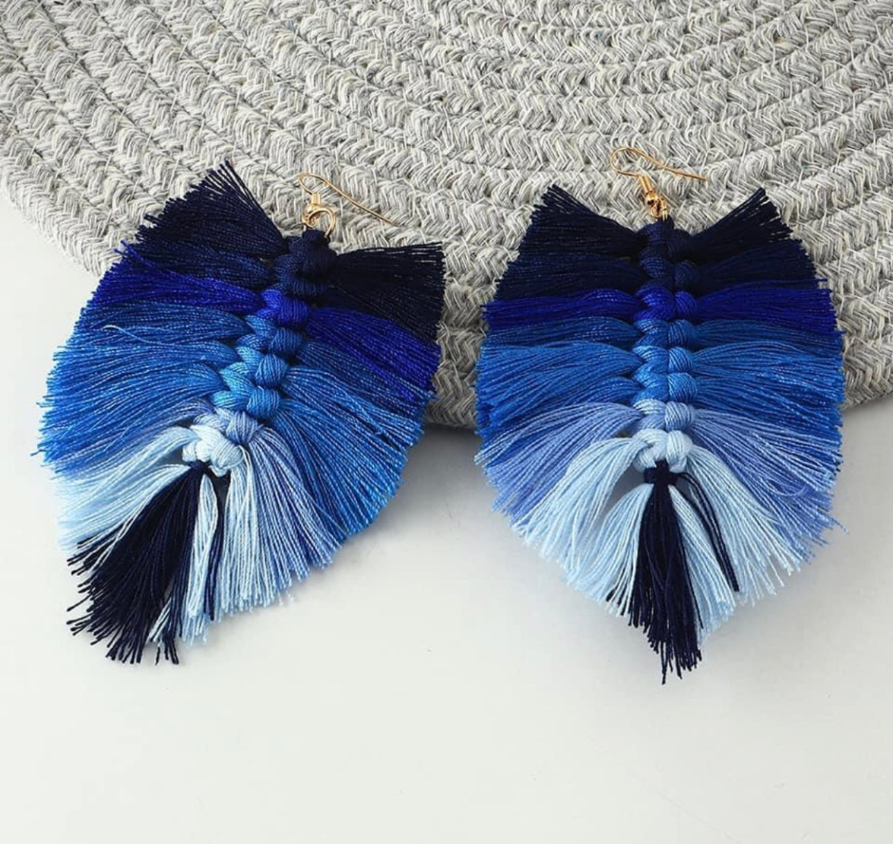 Royal Large Knot Tassel Earrings