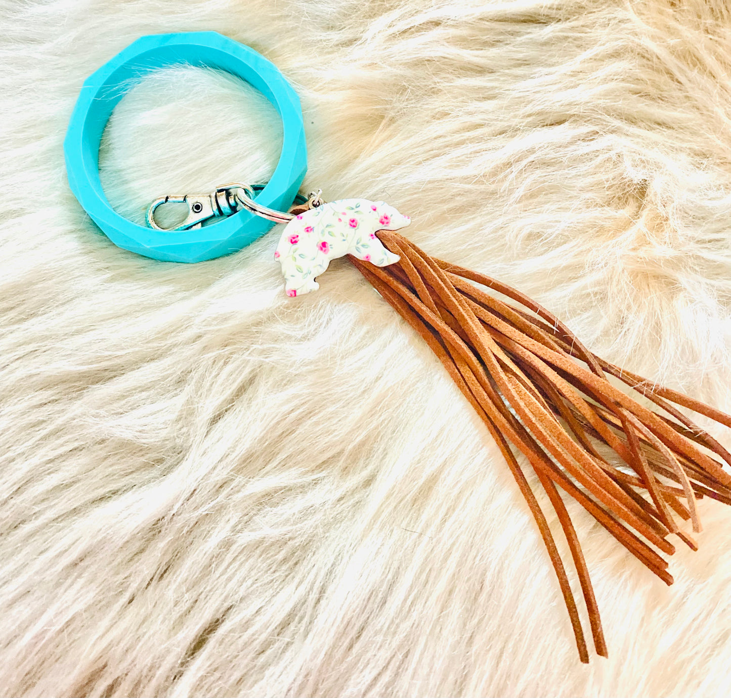 Mama Bear Tassel Key Ring