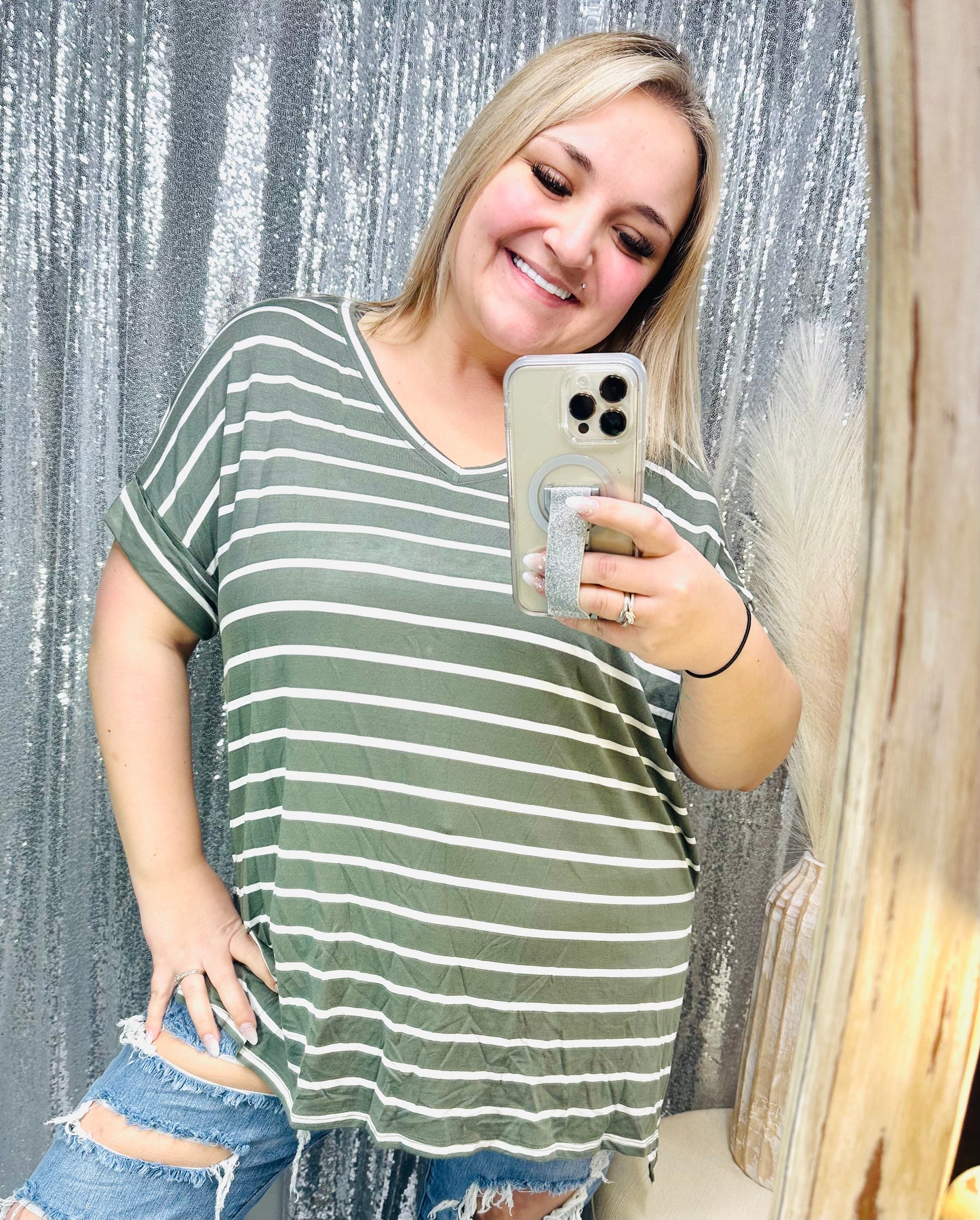 #100 ALL COLORS Zenana - Comfy Striped Top