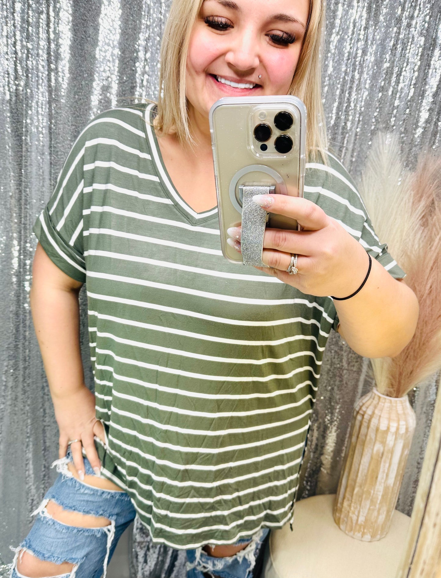 #100 ALL COLORS Zenana - Comfy Striped Top