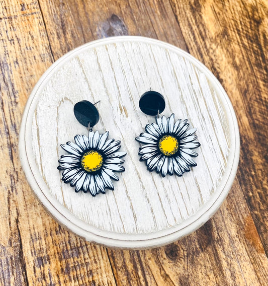 Flower Acrylic Earrings