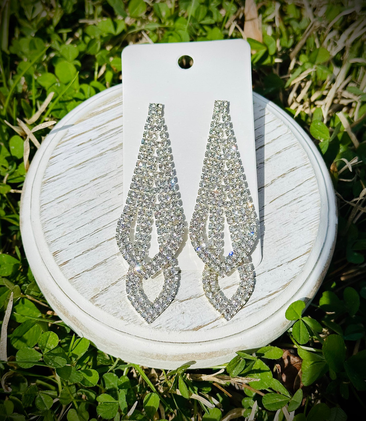 Dangle Rhinestone Earrings