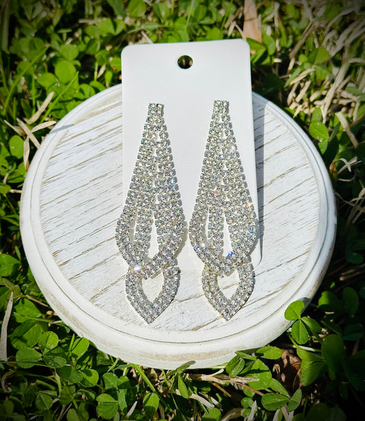 Dangle Rhinestone Earrings