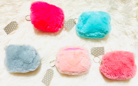 Fuzzy Change Purse Keychain’s