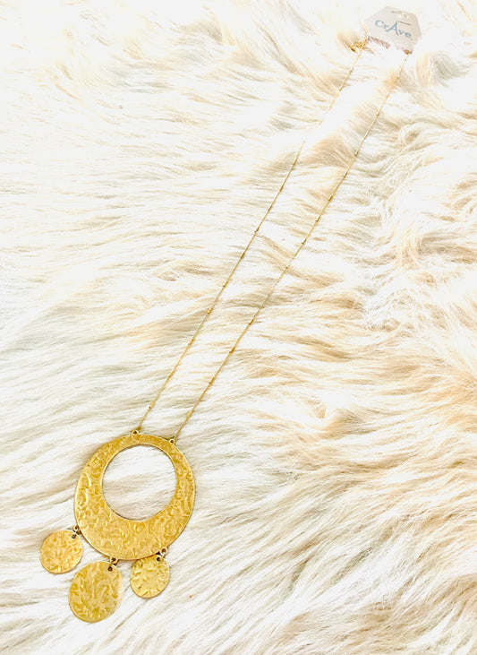 Crave Circle Gold Necklace