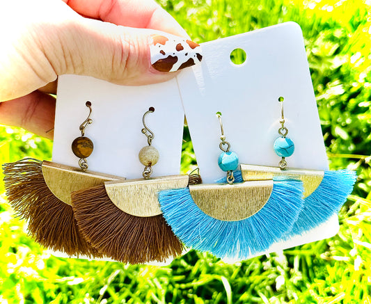 Tassel Beaded Earrings