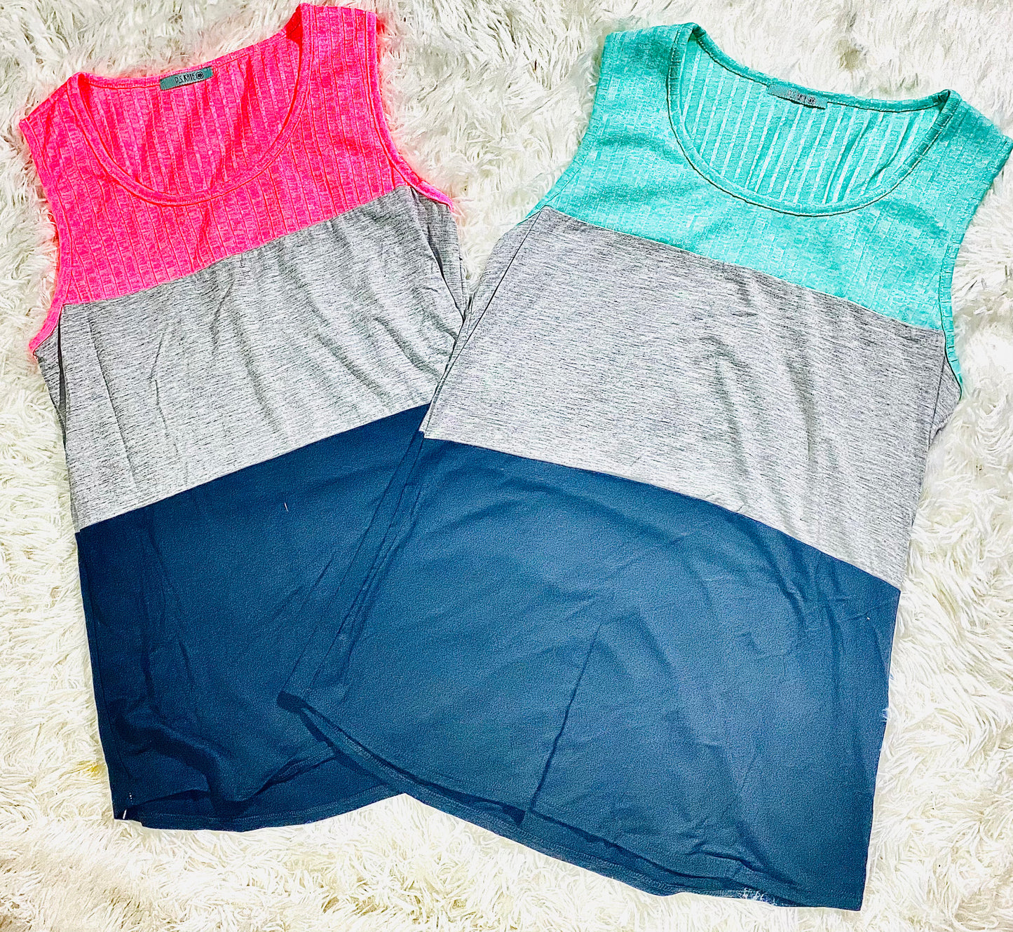 Bright Block Striped Tank Top